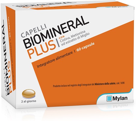 Image of Biomineral Plus Integratore Anticaduta Capelli 60 Capsule