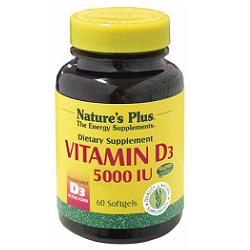 Image of Nature's Plus Vitamina D3 5000 UI Integratore 60 Capsule