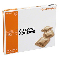 Image of Allevyn Adhesive Medicazione Idrocellulare Adesiva 7,5cmx7,5cm 3 Medicazioni