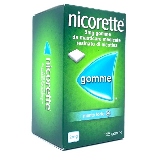 Image of Nicorette Gomme da masticare alla menta 2 Mg Nicotina 105 Gomme Masticabili