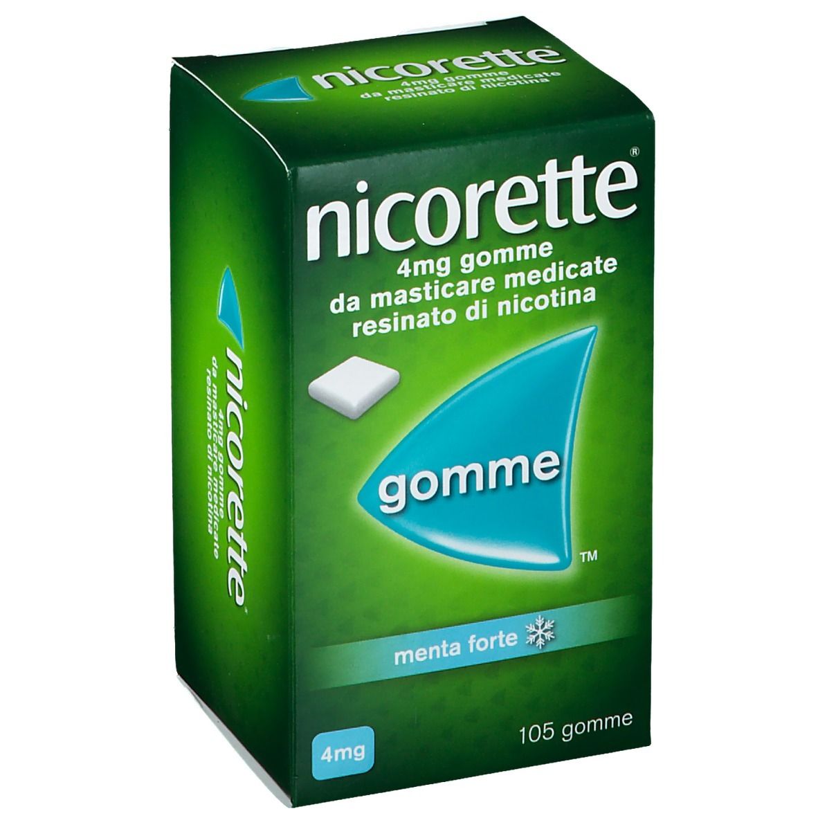 Image of Nicorette Gomme da masticare alla menta 4 Mg Nicotina 105 Gomme Masticabili