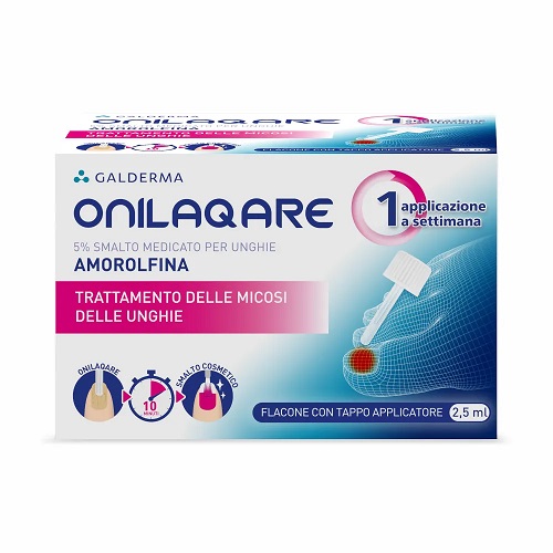 Image of Onilaqare Smalto Medicato Unghie Flacone 2,5ml 5% Con Tappo Applicatore
