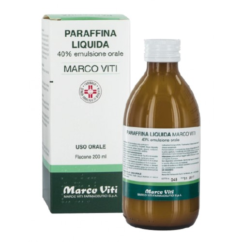 Image of Paraffina Liquida Marco Viti 40% Emulsione Orale Stitichezza Occasionale 200 ml