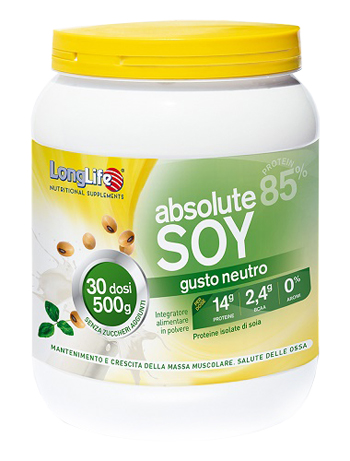 Image of LongLife Absolute Soy Integratore Di Proteine Di Soia 500 g 30 Dosi