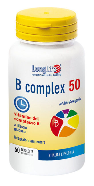Image of Longlife B Complex 50 T/R Integratore Vitaminico 60 Tavolette