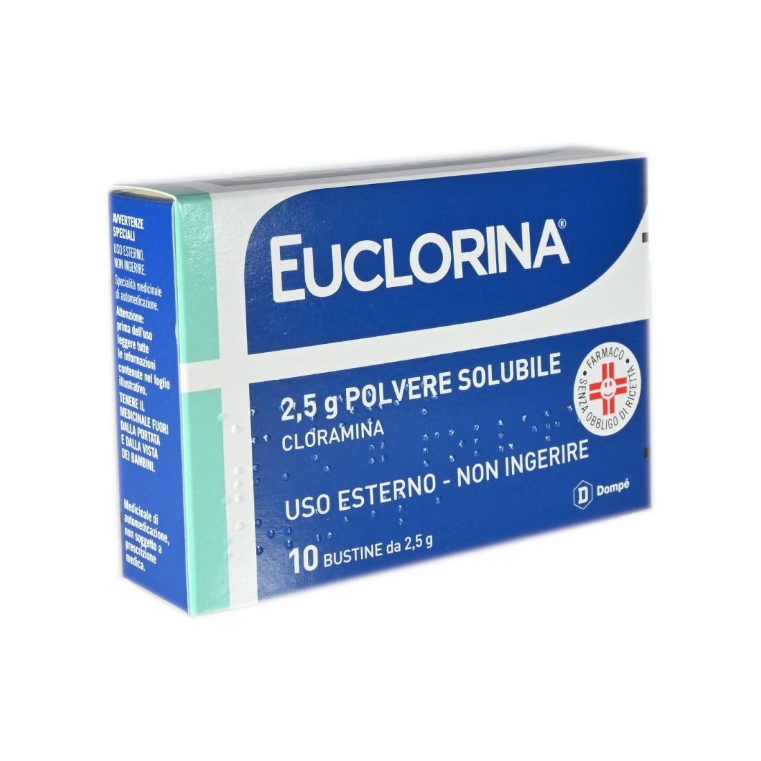 Image of Euclorina Polvere Solubile Cloramina Disinfettante 10 Bustine 2,5 gr