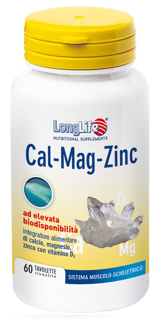 Image of Longlife Cal Mag Zinc Integratore Ossa 60 Tavolette