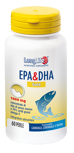 Image of LongLife Epa & Dha Gold Integratore Di Omega 3 60 Perle