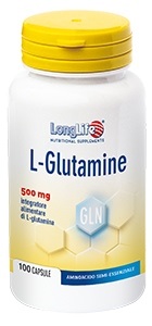 Image of LongLife L-glutamine Integratore Muscolare 100 Capsule