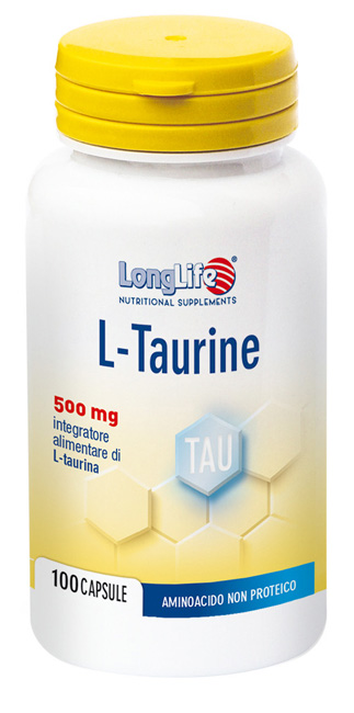 Image of LongLife L-Taurine Integratore di Taurina 100 Capsule