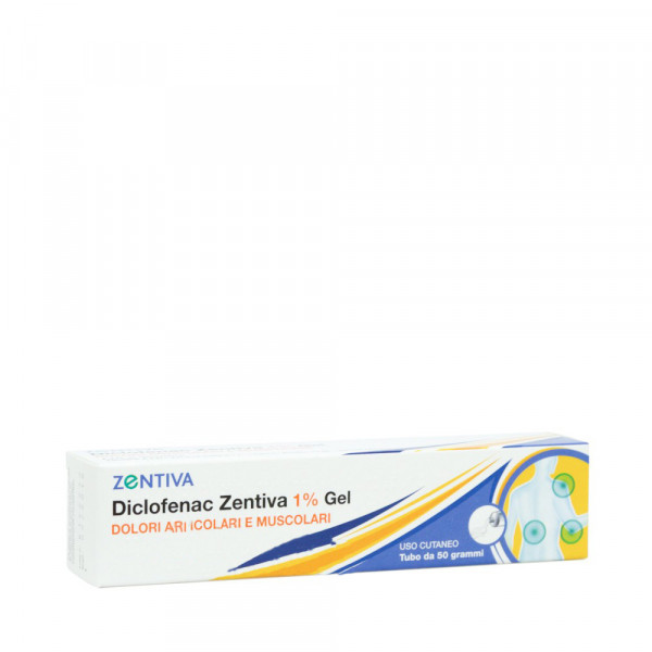Image of Diclofenac Zentiva 1% Gel Antinfiammatorio Dolori 50 g