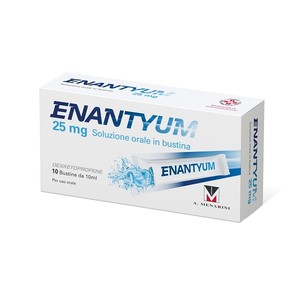 Image of Enantyum 25 mg Soluzione Orale Liquida 10 Bustine