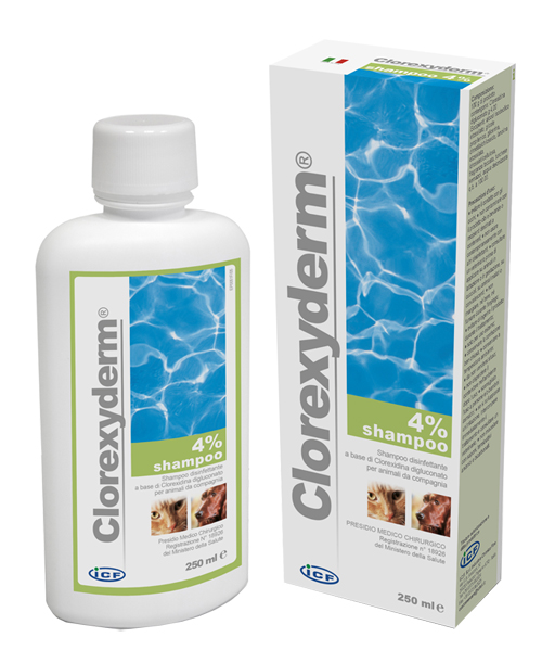 Image of Icf Clorexyderm Shampoo 4% Disinfettante Cani E Gatti 250 Ml