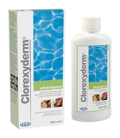 Image of Icf Clorexyderm Shampoo Disinfettante Cani E Gatti 250 Ml