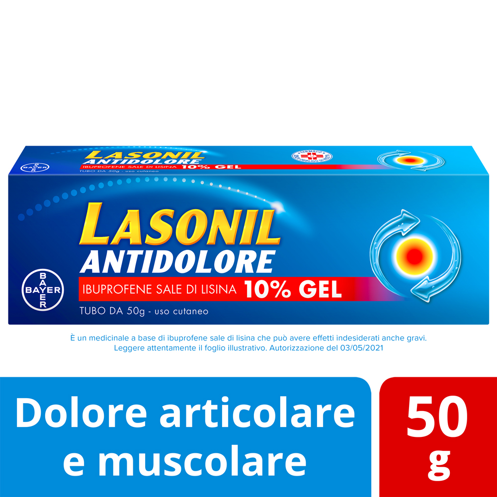 Image of Lasonil Antidolore 10% Gel Antinfiammatorio 50 g