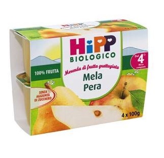 Image of HIPP GRATTUGIA MELA PERA 4X100G