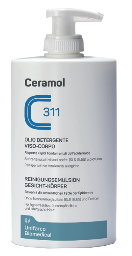 Image of Ceramol 311 Olio Detergente Viso Corpo Flacone 400 ml