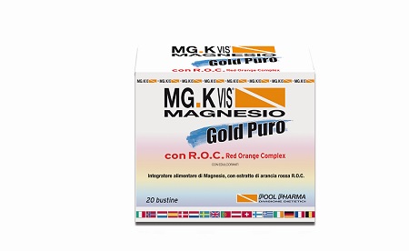 Image of Mg.K Vis Magnesio Gold Puro Integratore Vitamine E Sali Minerali 20 Bustine