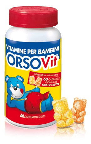 Image of Orsovit 60 Caramelle Gommose con Vitamine per Bambini