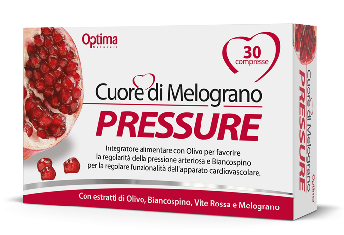 Image of Optima Cuore Di Melograno Pressure Integratore Per il Cuore 30 Compresse