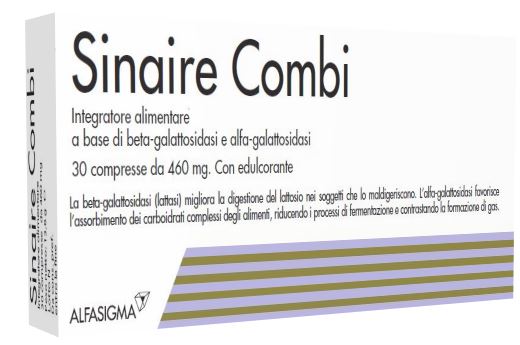 Image of Sinaire Combi Integratore di Enzimi 30 Compresse