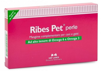 Image of Nbf Lanes Ribes Pet Perle Integratore Dermatite Cani e Gatti 30 Perle