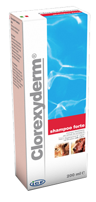 Image of Icf Clorexyderm Shampoo Forte Disinfettante Cani E Gatti 200 Ml