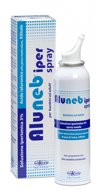 Image of Aluneb Iper Spray Nasale Soluzione Ipertonica 3% Decongestionante 125 ml