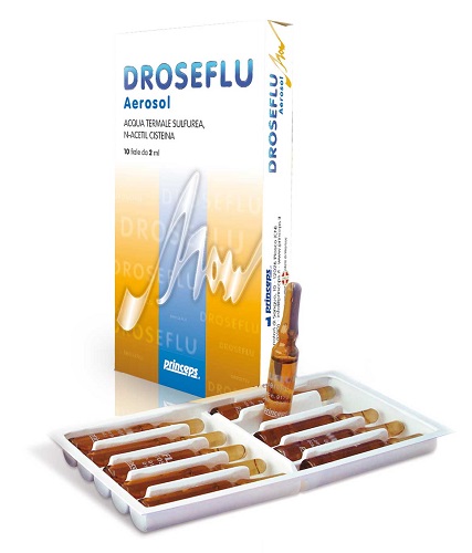 Image of Droseflu Aerosol Acqua Termale Sulfurea 10 Fiale 2 ml