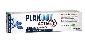 Image of Plak Out Active Dentifricio Clorexidina 0,20% Antiplacca E Antibatterico 75 ml
