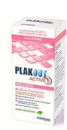 Image of Plakout Active Sollievo Colluttorio Ad Azione Antiplacca Intensiva 200 ml