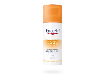Image of Eucerin Sun Oil Control Gel-Crema Tocco Secco FP 50+ Protezione Viso Pelle Grassa 50 ml