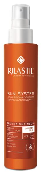 Image of Rilastil Sun System Spray Solare SPF 15 Protezione Corpo 200 ml