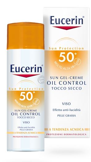 Image of Eucerin Sun Oil Control Gel-Crema Tocco Secco FP 30 Protezione Viso Pelle Grassa 50 ml