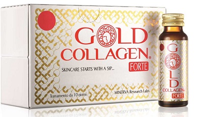 Image of Gold Collagen Forte Integratore Antiage 10 Flaconcini