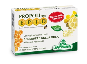 Image of Specchiasol Epid Compresse Limone e Miele Integratore Gola 20 Compresse Masticabili