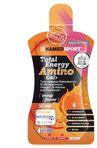 Image of Named Sport Total Energy Amino Gel Orange Flavour 50Ml