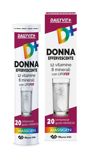 Image of Massigen Dailyvit+ Donna Integratore Vitamine e Minerali 20 Compresse Effervescenti