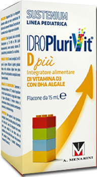 Image of Sustenium Idroplurivit D+ Integratore Vitamina D Gocce Bambini 0-3 Anni 15 ml