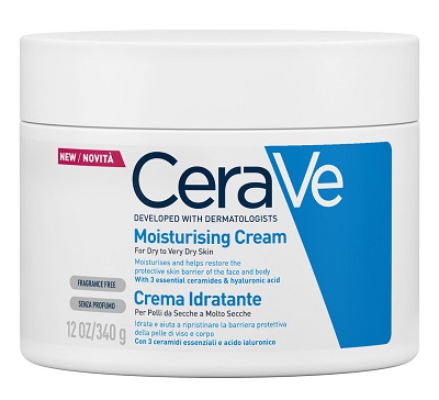 Image of CeraVe Crema Idratante Viso e Corpo Pelle Secca a Molto Secca 340 g