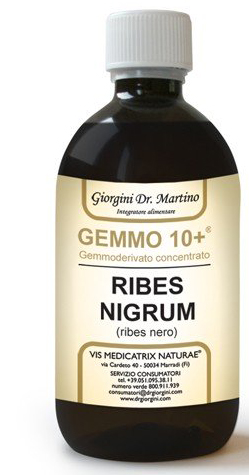 Image of Dr. Giorgini Gemmo 10+ Ribes Nero Liquido Analcoolico 500 ml