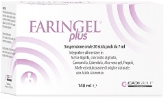 Image of Faringel Plus Integratore Contro Reflusso Gastroesofageo 20 Stick Pack