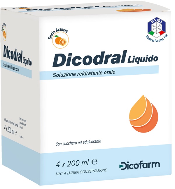 Image of Dicodral Liquido Alimento Liquido Reidratante Orale 4x200 ml