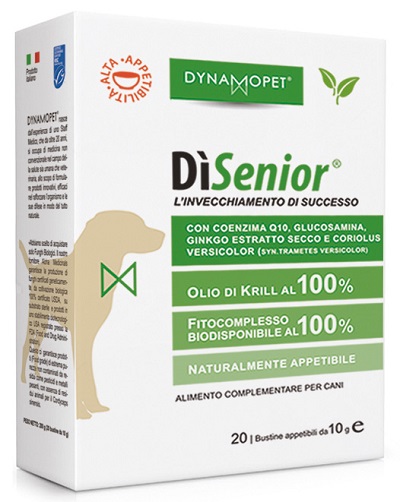 Image of DìSenior Integratore Per Cani 20 Bustine 10 ml