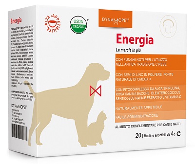 Image of Dynamopet Energia Integratore Alimentare per Cani e Gatti 20 Bustine x4g
