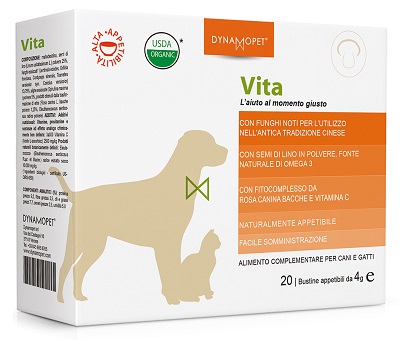 Image of Dynamopet Vita Integratore Alimentare per Cani e Gatti 20 Bustine x4g