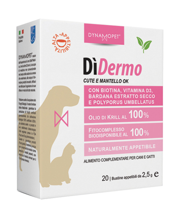 Image of DìDermo Integratore Per Cani 20 Bustine 2,5 ml