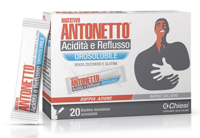 Image of Digestivo Antonetto Acidita' E Reflusso Orosolubile 20 Bustine