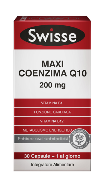 Image of Swisse Maxi Coenzima Q10 Integratore Cardiaco 30 Capsule