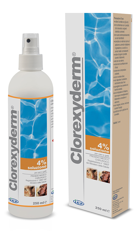 Image of Clorexyderm Soluzione 4% Disinfettante Cani e Gatti 250 Ml